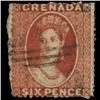 Image 1 : 1868 Grenada 6p Postage Stamp Nice (STM-0600)