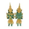 Image 3 : Male & Female Bronze Gilded Temple Guards (CLB-268)