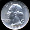 1960D Washington 25c Silver Quarter Coin Graded GEM Scarce Variety (COI-6842)