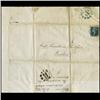 Image 1 : 1841 British 2p Blue on 1844 Cover Plate 3 RARE (STM-0638)