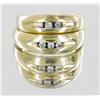 Image 4 : 41ctw Husband & Wife Channel Set Diamond Wedding Band Set 14k Gold (JEW-2031)