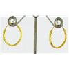 Image 1 : 22k Gold Vermeil Earrings 1" (JEW-1602)
