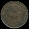 Image 1 : 1895 Britain Victoria Farthing High Grade RARE DATE (COI-7059)