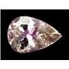 18.9ct 100% Natural Pear Cut Imperial Pink Kunzite Appraisal Estimate $5670 (GEM-24631)