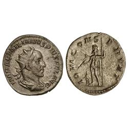 Antoniniano. Acuñada el 253-254 d.C. EMILIANO. Rev.: IOVI CONSERVAT. Júpiter en pie a izquierda. AR.