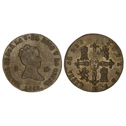 2 Maravedís. 1838. JUBIA. Cal-539. MBC+. 