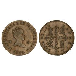2 Maravedís. 1849. JUBIA. Cal-548. EBC-. 