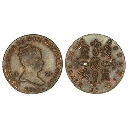 4 Maravedís. 1850. JUBIA. Cal-520. EBC. 