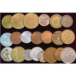 821. (20) Mixed Foreign Coins.