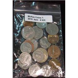 826. (20) Mixed Foreign Coins.
