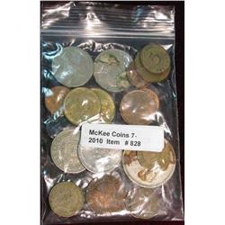 828. (20) Mixed Foreign Coins.