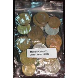 830. (20) Mixed Foreign Coins.