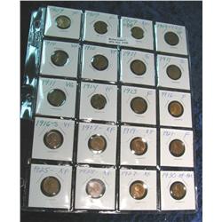 838. (2) 1909P, (2) 09VDB, (2) 10P, (3) 11P, 13P, 14P, 16P, 16S & other Lincoln Cents