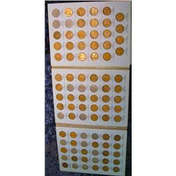 843. Partial 1909-1940 Lincoln Cent Collection 71-Different Dated & Mint Marks.