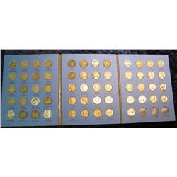 848. Complete Set 1938-1957 Jefferson Nickels. 57-Pieces Circ to BU.