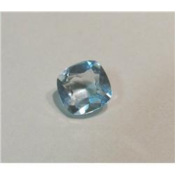 473. 1.00 Carat square Cut Sky Blue Topaz. Ready to mount.