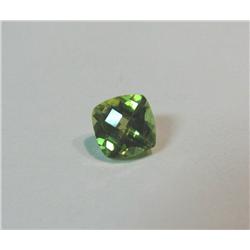 477. 1.10 Carat Square cut Peridot. Ready to mount.
