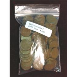 483. (100) Mixed and unsorted Old Wheat Cents.