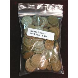 484. (100) Mixed and unsorted Old Wheat Cents.