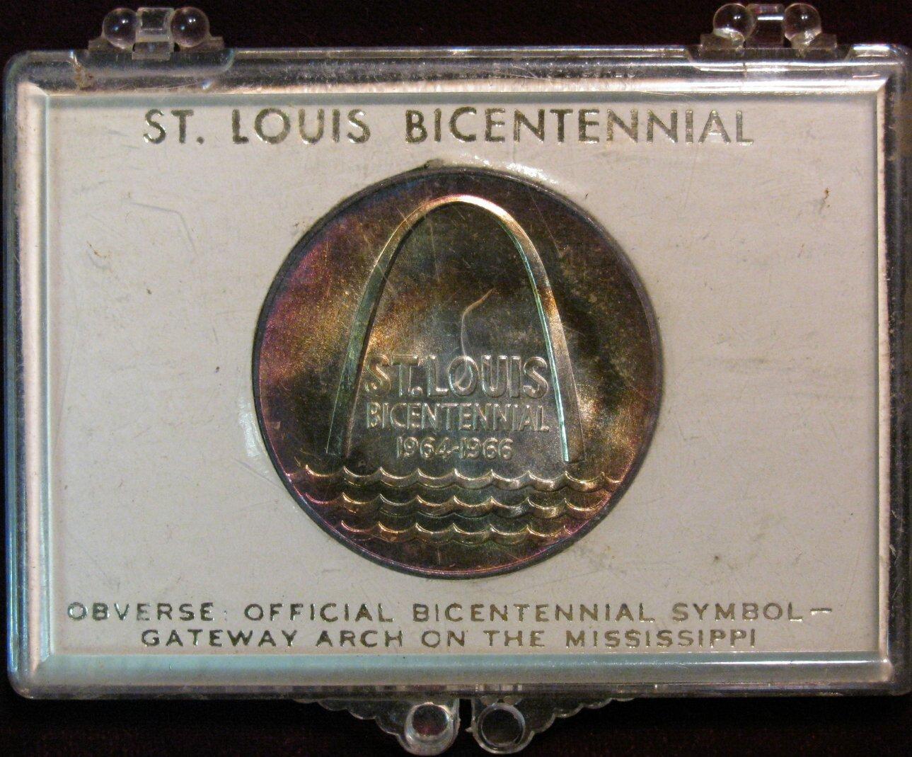 1342. 196466 St. Louis Bicentennial Silver Medal