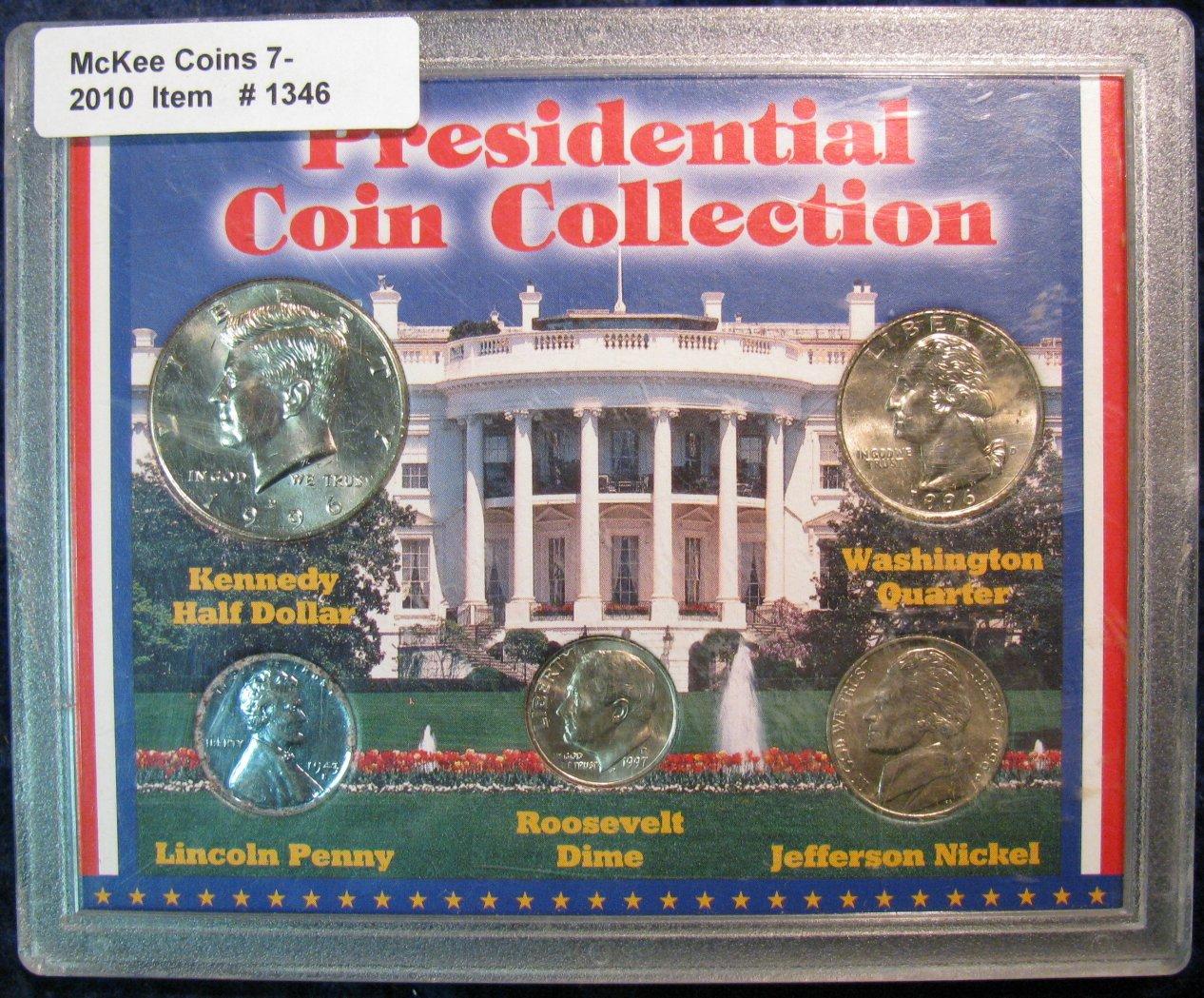 1346. Presidential Coin Collection in Fancy Customer Holder.