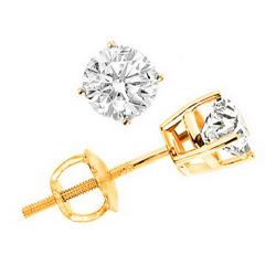 0.66 Ct SI1/SI2 Diamond Earring 14Ky
