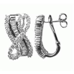 2.31 Ct Diamonds Earrings In 18 Kw
