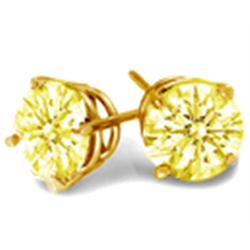 0.75 Ct Twt Yellow Diamond 14Ky
