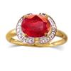 Image 2 : 1.92 ct. Ruby & Diamond Ring 10k Y