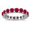Image 2 : 4.70 Cts Ruby Eternity Ring in 18k w