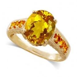 3.50 Ct Ruby Diamond Ring 14Ky