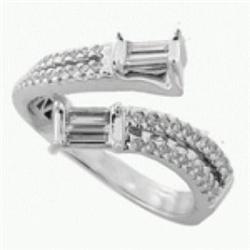 5.27 Ct SI-1 Diamond / Sapphire Earrings 18Kw