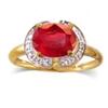 Image 1 : 1.22 Carat Ruby VS Diamond Ring 18K W