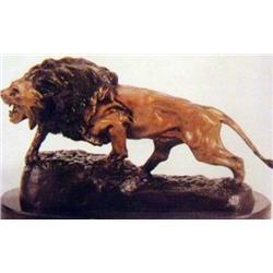 "MARE AND FOAL" BRONZE SCULPTURE BARYE