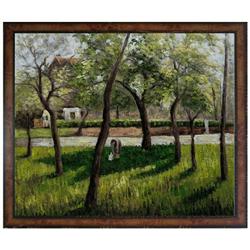 Pissarro - An Enclosure in Eragny Oil Painting