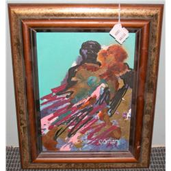 Framed Acrylic Oil on Canvas