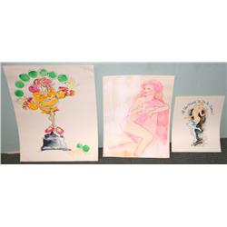 lot of 3 Cynthia Smith- Neun Sketches