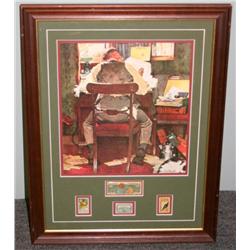 "Beating the Deadline" By Norman Rockwell
