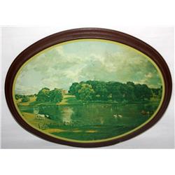 Lithograph of Outdoors Lake & Trees