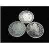 Image 1 : 3 Assorted Barber Quarters
