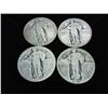Image 1 : 4 Assorted Standing Liberty Quarters