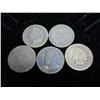 Image 1 : 5-Assorted 1880's Indian Head Cents