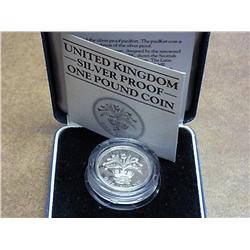 1984 United Kingdom Silver Proof 1 Pound Coin