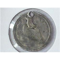 Love Token On Seated Liberty Dime "R"