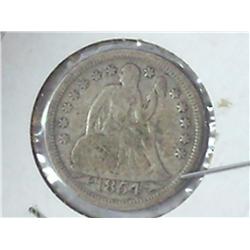 1854 Seated Liberty Dime (Fine)