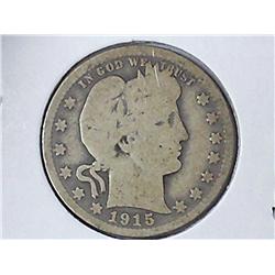 1915-D Barber Quarter