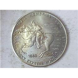 1935 Pony Express Silver Token (UNC)