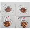 Image 1 : 4x Money (4) Proof Lincoln Cents