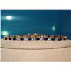 Image 1 : 10KT Gold 2.30 CTW Blue Sapphires Bracelet