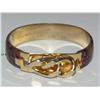 Vintage Vita Made 24kt Gold Plated Snake Bracelet